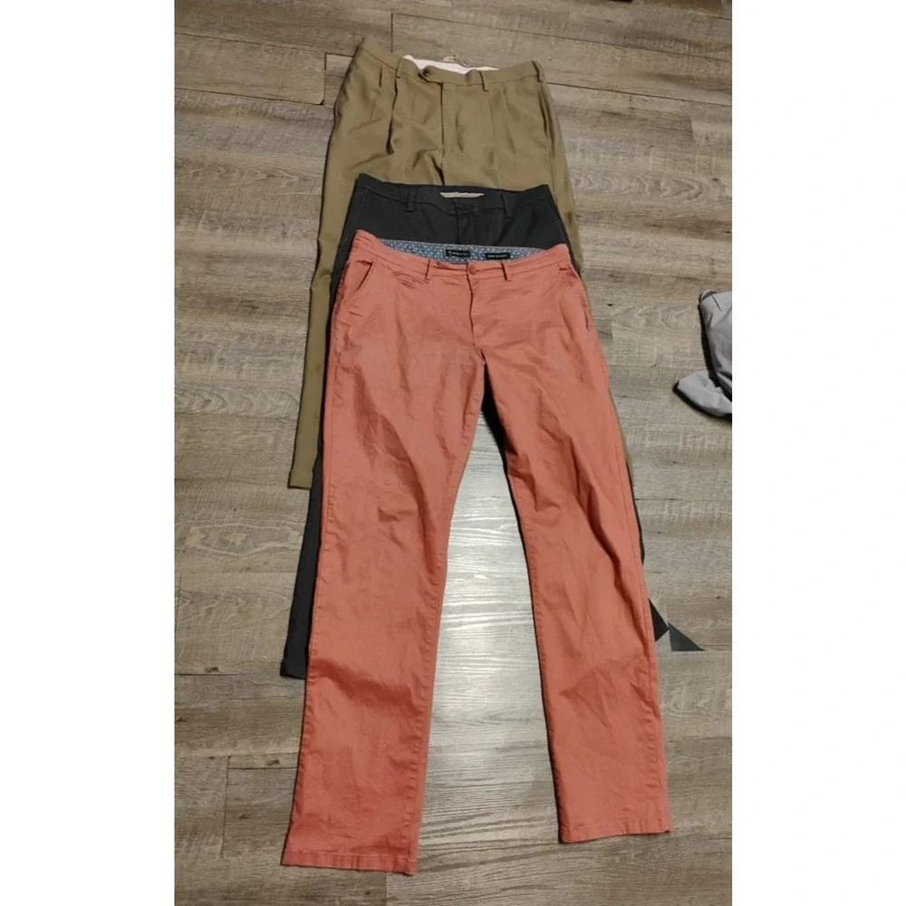 lot of 3 Dockers,Haggar, American Tall Men's dress Pants Sz 36X32,36 multico